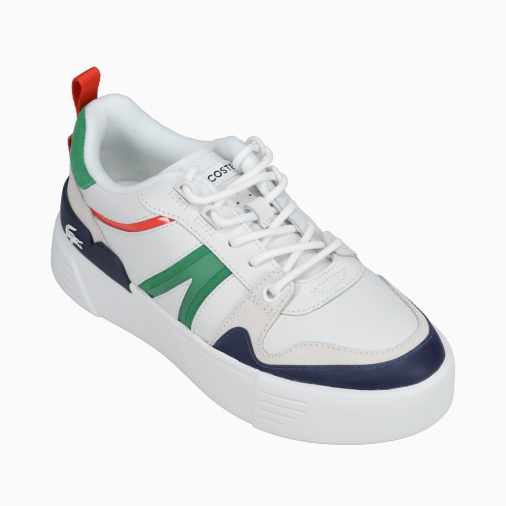 Lacoste L002 WHT GRN Leather Sneaker Women